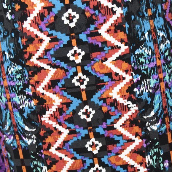 Laundry by Shelli Segal Retro Geometric Long Sleeve Shift Dress 4 - Picture 5 of 10